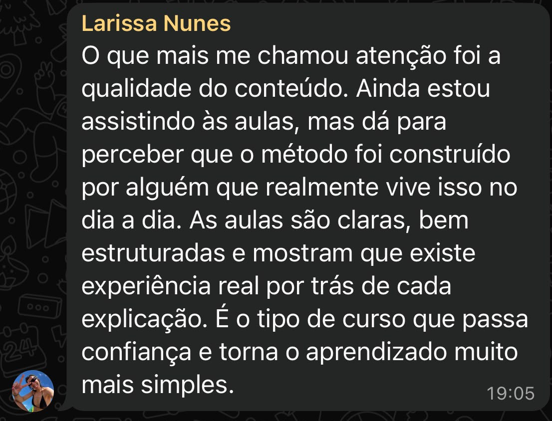 Depoimento de Larissa Nunes