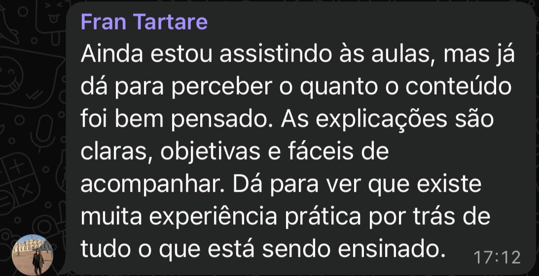 Depoimento de Francieli Tartare